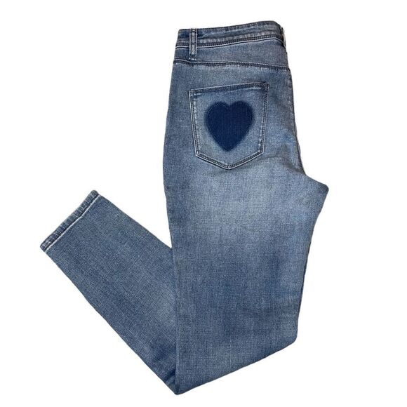 ModCloth Vintage Heart Jeans  - Picture 1 of 8